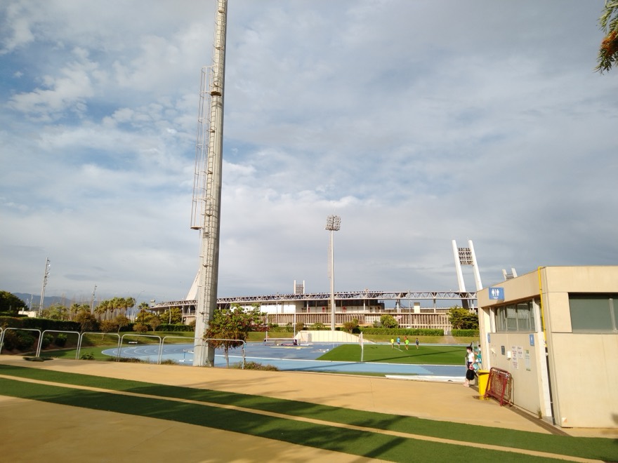 Estadio de los Juegos Mediterráneos de Almería, España, 20210430.