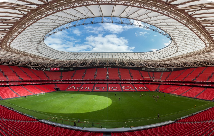 Panorama im San Mamés Stadion