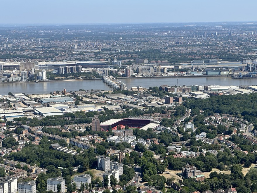 Charlton FC and the Thames Barrier