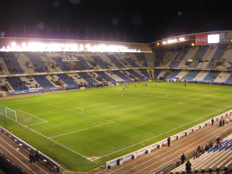 Estadio de Riazor durante o partido Galiza - Irán.