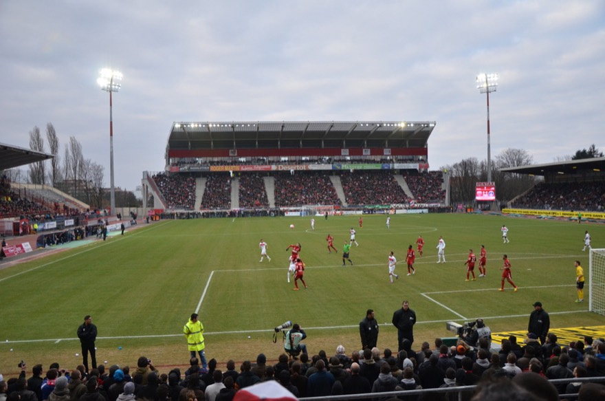 Gaston-Gerard stadium during the match Dijon FCO vs Paris SG, on March 11th, 2012 (Dijon, France).