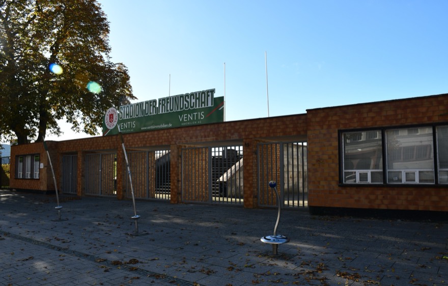 Stralsund. Stadion der Freundschaft. Am 4. November 2023.