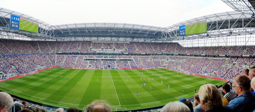 The new stadium is magnificent, even if the seats are a bit narrow and the new bar area we were in was a disaster.