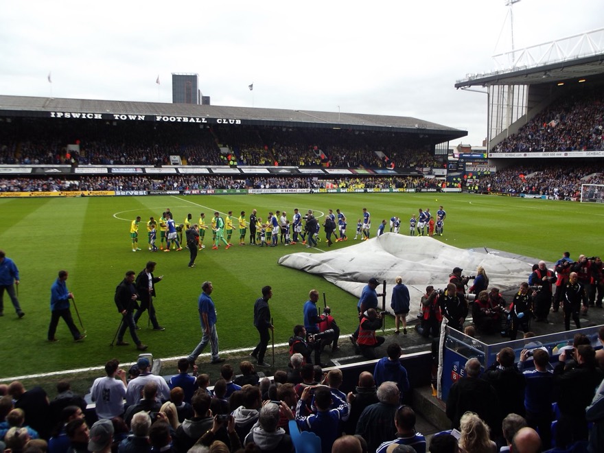 Ipswich Town vs Norwich City, Championship Play-Off Semi-Final 1st Leg, at Portman Road Stadium on 9th May 2015
