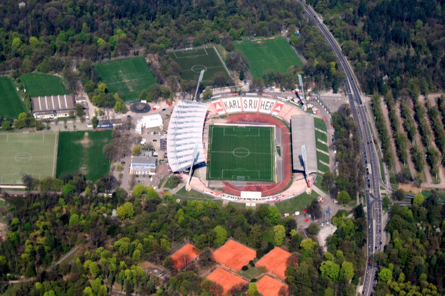 The Wildparkstadion (home of the Karlsruher SC)