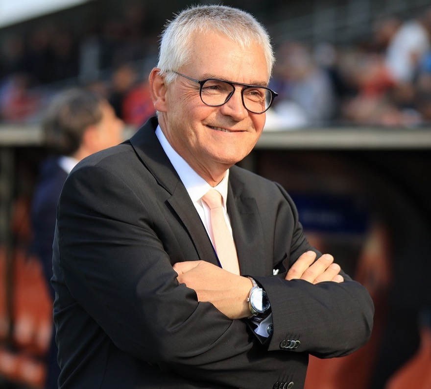 Laval (Mayenne), Football, National, Saison 2021-2022, J33, Stade Lavallois-Red Star au stade Francis Le Basser - Laurent Lairy (Président Stade Lavallois)
