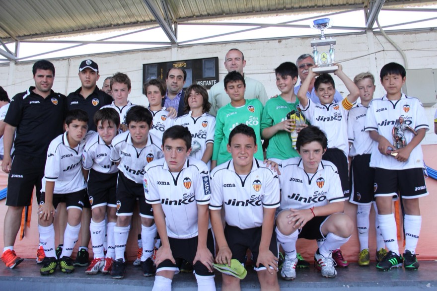 L'equip del València CF al XV torneig Ciutat de Torrent.