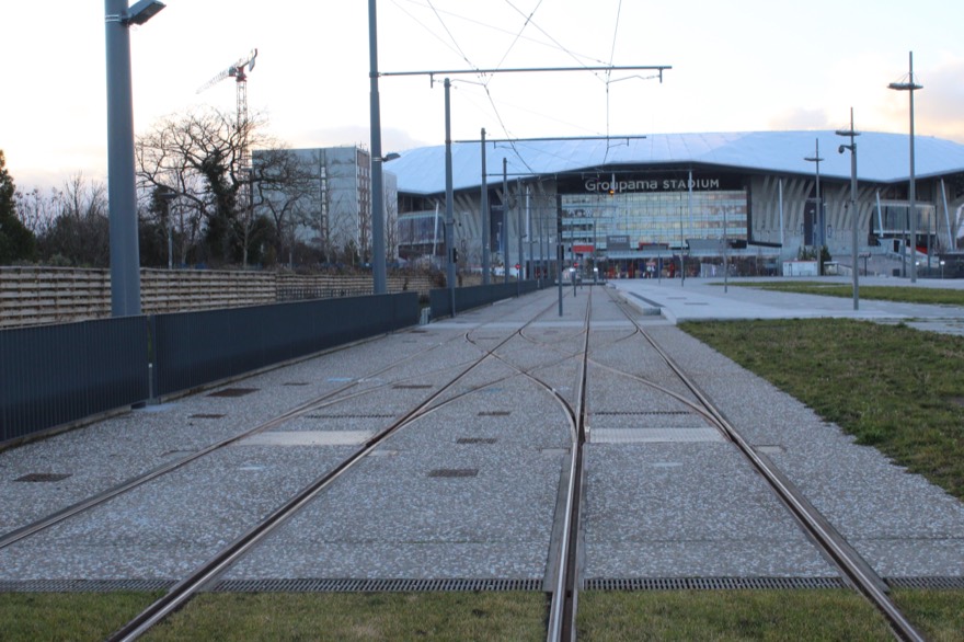 Station de tramway Parc Olympique Lyonnais, Décines-Charpieu.