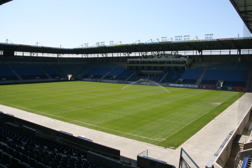 Haupttribüne des Stadions Magdeburg