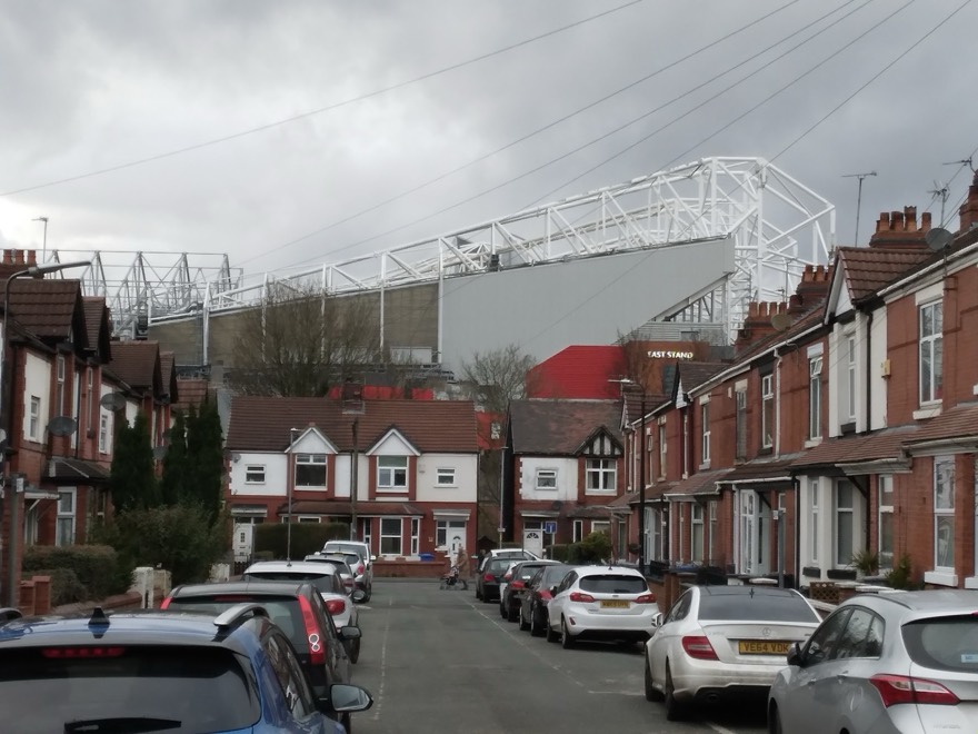 A view down Partridge Street, Old Trafford, Manchester, UK