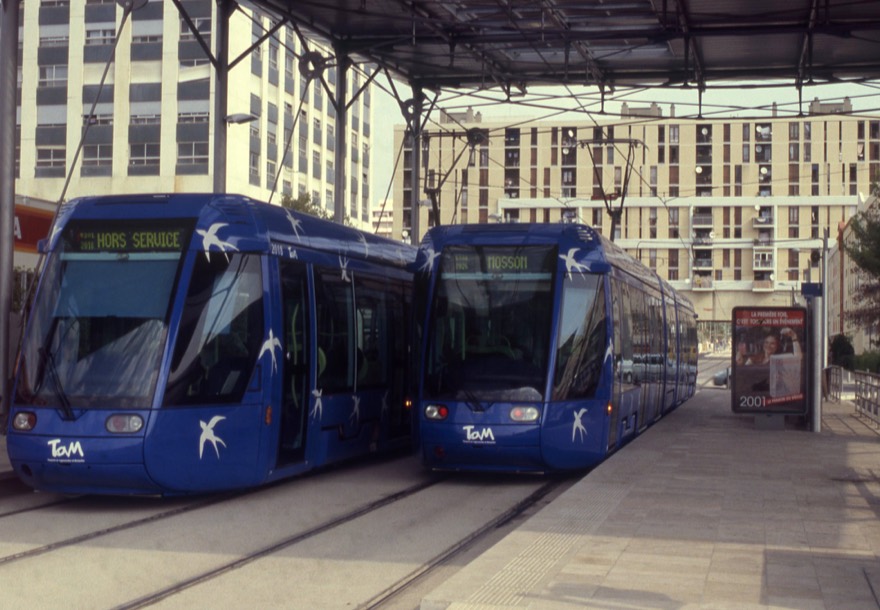 trams in Montpellier