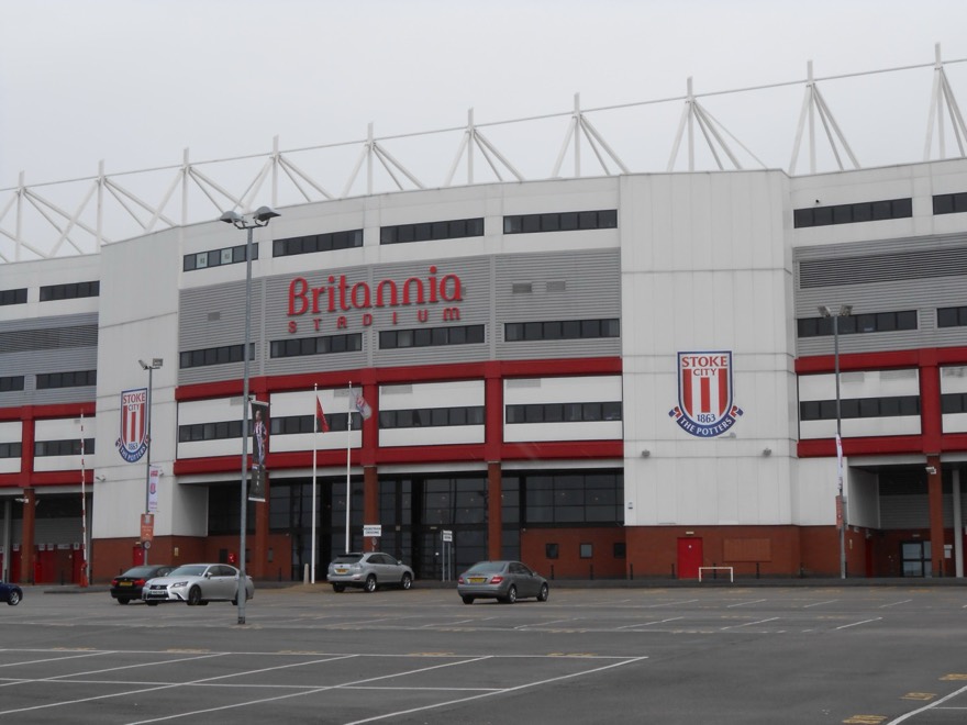 Britannia Stadium, home of Stoke City FC, Stoke-on-Trent, England.