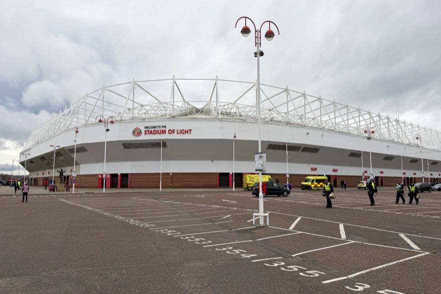 Exterior of Stadium of Light (49,000-seat capacity), built in 1997 and home to Sunderland A.F.C.