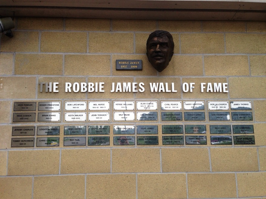 The Robbie James Wall of Fame, Liberty Stadium, Swansea, Wales