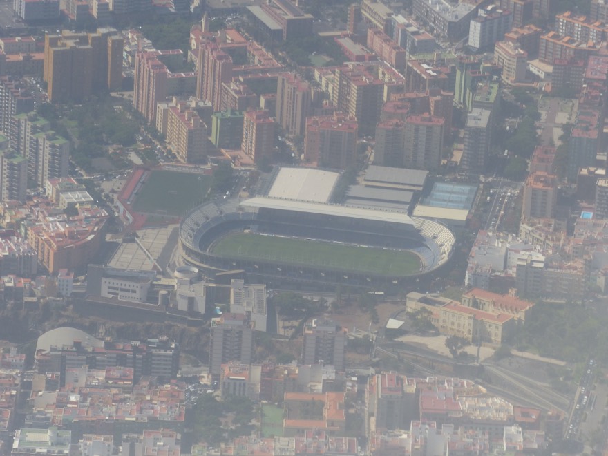 Estadio de Tenerife desde el aire, España, 2015