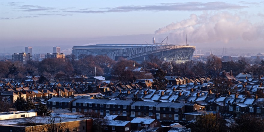 Tottenham Hotspur Stadium of Tottenham Hotspur F.C. in Tottenham, Haringey, London, England.Desktop view: Wikimedia (2023) makes it difficult to immediately vie