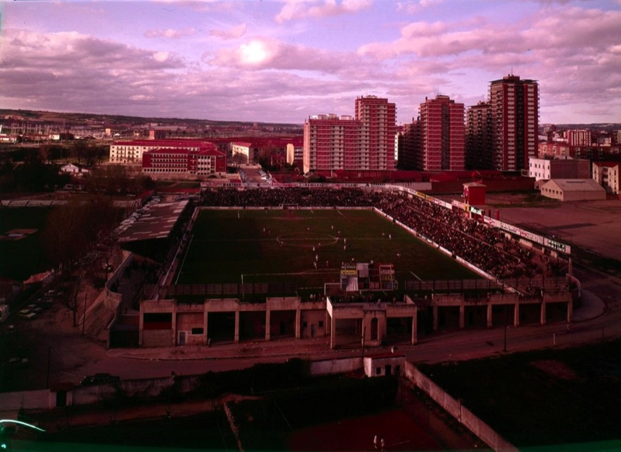 José Zorrilla stadium, Valladolid, Spain, at the end of the 1970s