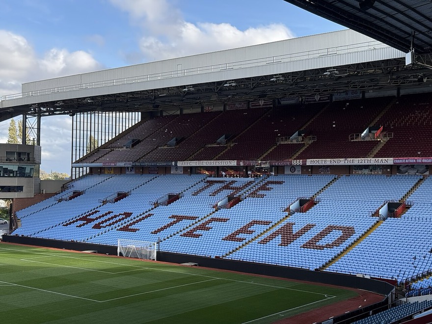 The two tiered stand, the holte end at Villa Park
