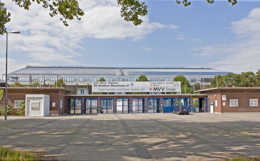 Mannheim, Carl-Benz-Stadion, Eingangsbereich