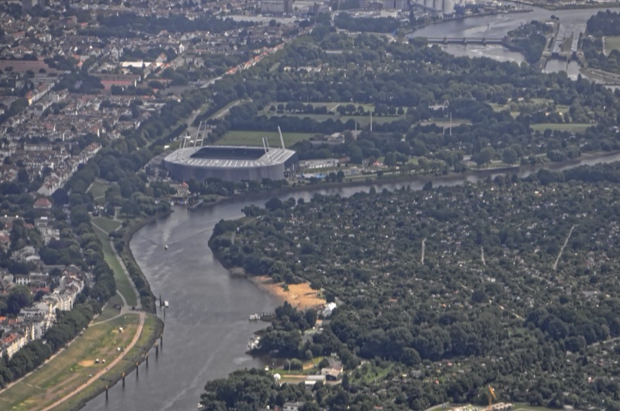 Bilder vom Flug Nordholz-Hammelburg 2015: Weserstadion Bremen