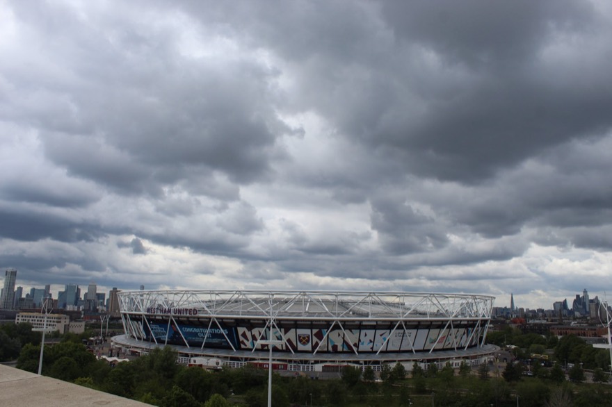 Views from V&amp;A East Museum looking towards the London Stadium