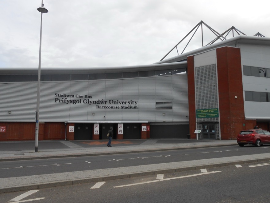 Photo taken at the Racecourse Ground, Wrexham, Wales.