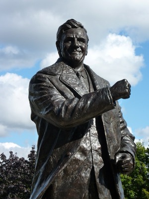 Don Revie statue outside Elland Road in Leeds.
