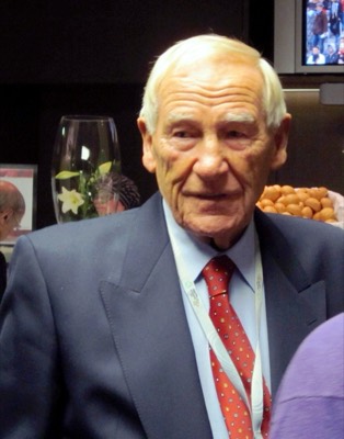 Bert Trautmann in October 2010 at a meeting organized by the German Football Association (DFB) at the Olympiastadion in Berlin.