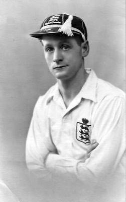 Tom Finney with the England national team