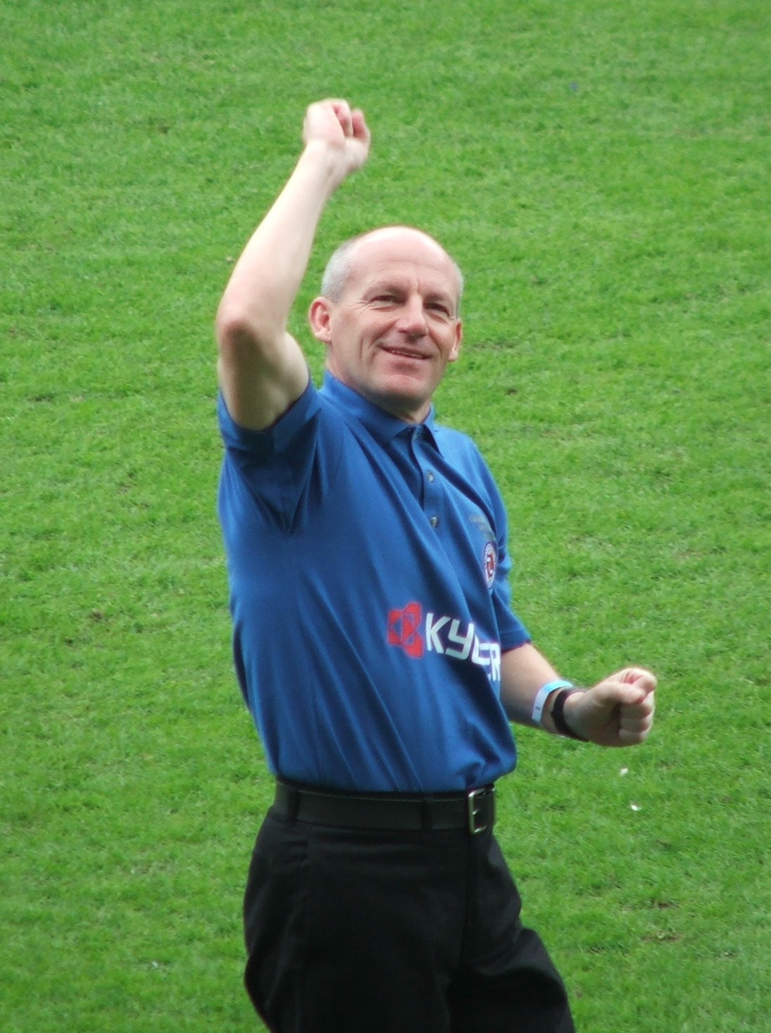 Steve Coppell numa comemoração de acesso, já no Reading, em 2006.